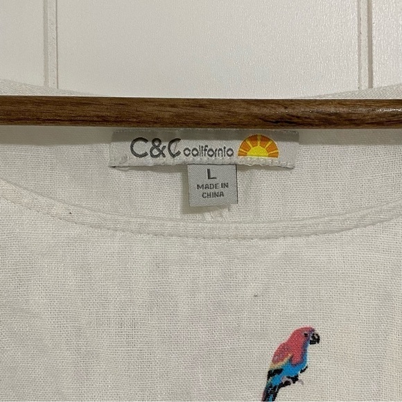 C&c California linen blend oversized top size L/XL - Picture 3 of 8